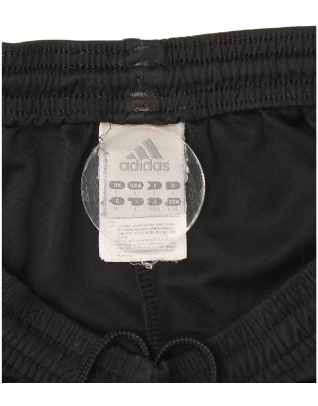 Adidas - Pantalones cortos deportivos para hombre, talla grande, poliéster negro