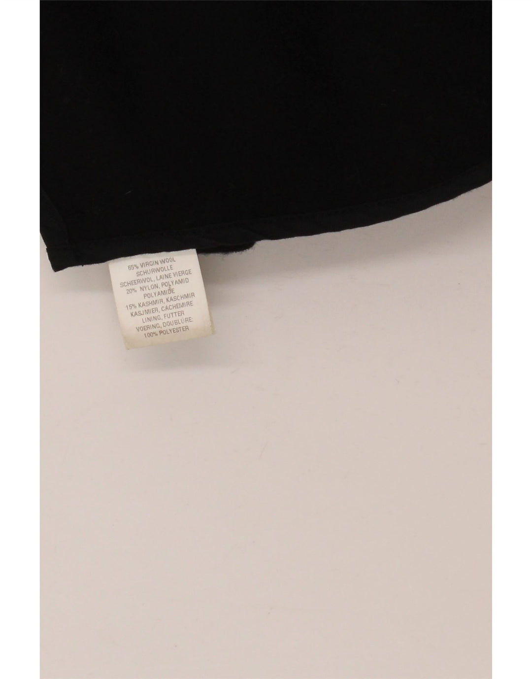 Vintage mujer cabo abrigo un tamaño lana negra