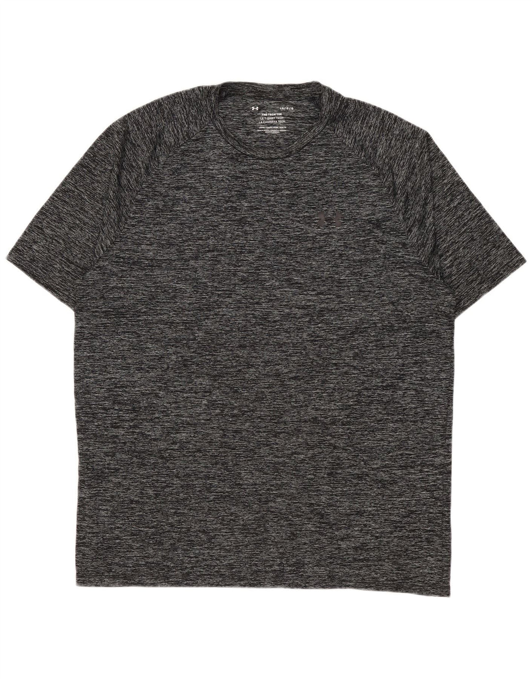 UNDER ARMOUR Camiseta para hombre Top grande gris moteado