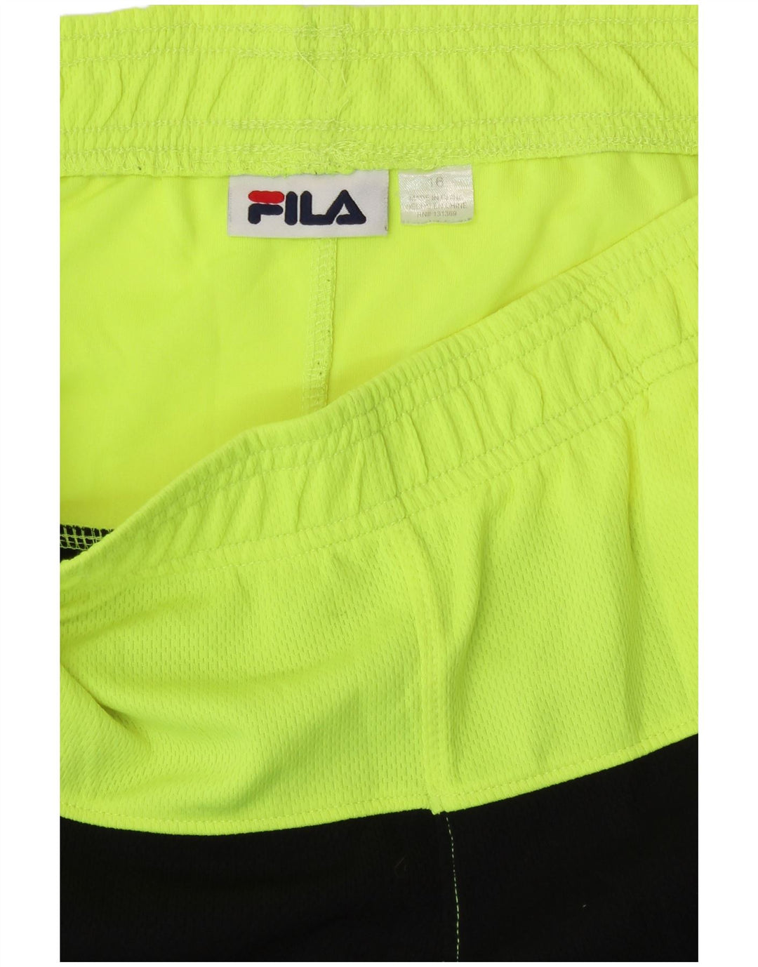 Fila Shorts deportivos para niño 15-16 años Poliéster color block negro
