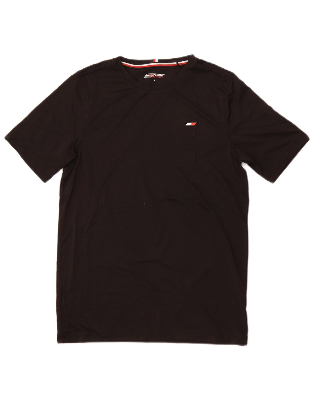 TOMMY HILFIGER Camiseta para hombre Top Small Negro Poliéster