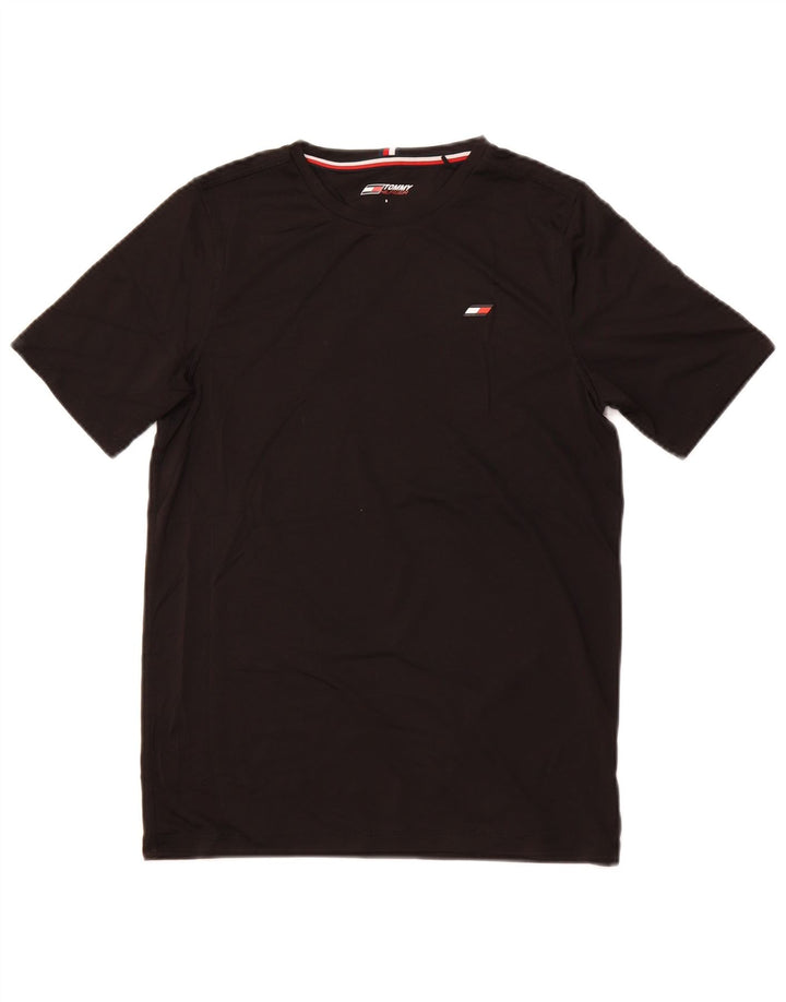 TOMMY HILFIGER Camiseta para hombre Top Small Negro Poliéster