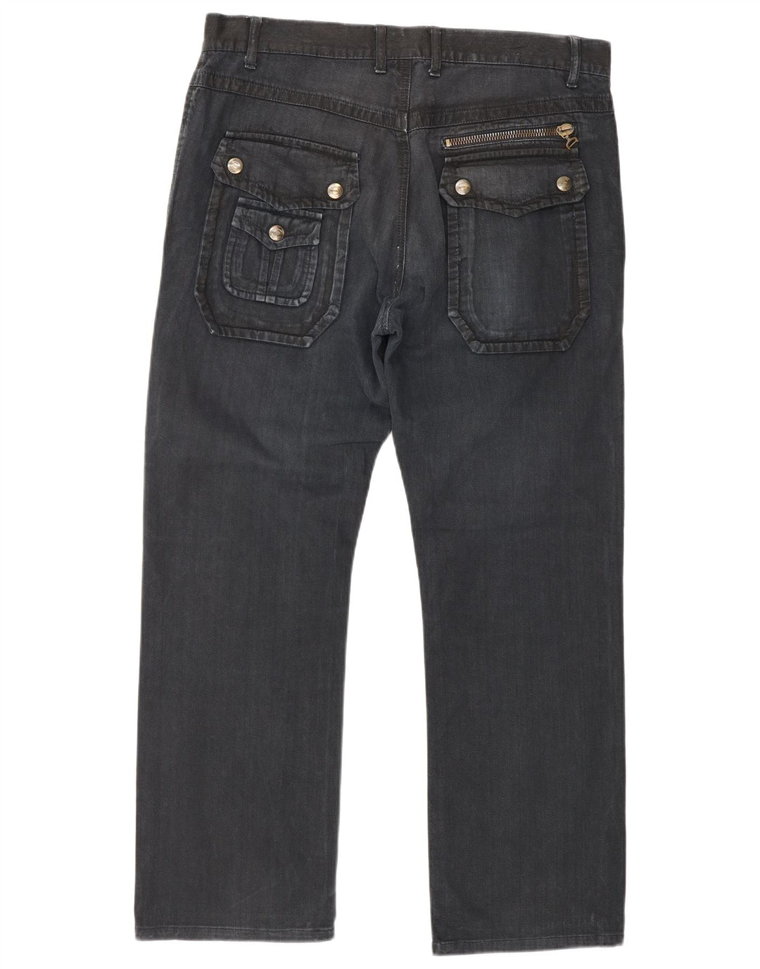 Just Cavalli Jeans rectos para hombre IT 48 Medium W34 L28 Azul marino