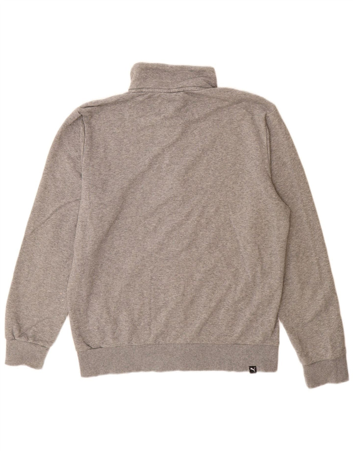 Puma Chaqueta De Chándal Con Gráfico Para Hombre De Algodón Moteado En Gris Medio