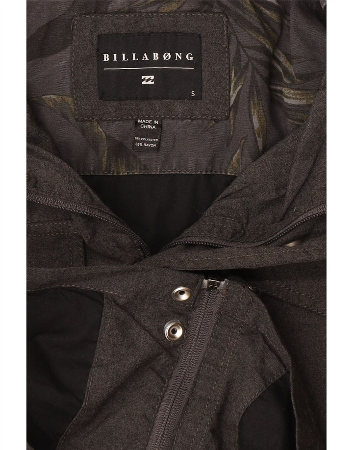 Billabong Chaqueta utilitaria con capucha para hombre UK 36 Small Gris Poliéster