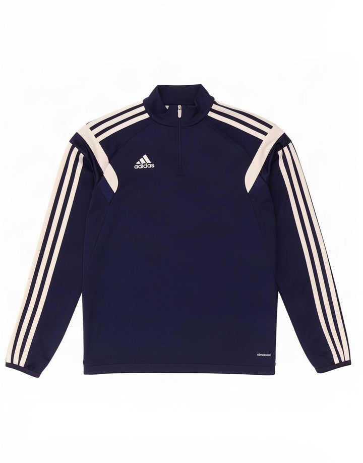 Adidas Chicos Climacool Jersey Chándal Top 11-12 Años Grande Azul Marino