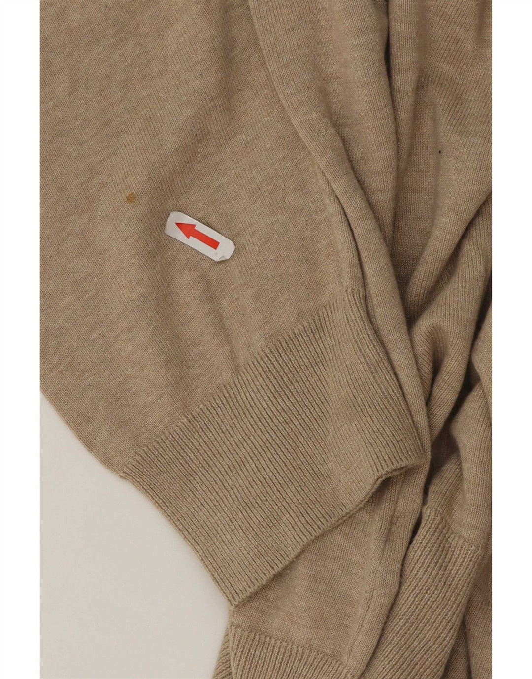 Marks & Spencer Jersey de Cuello Redondo para Hombre XL Algodón Beige