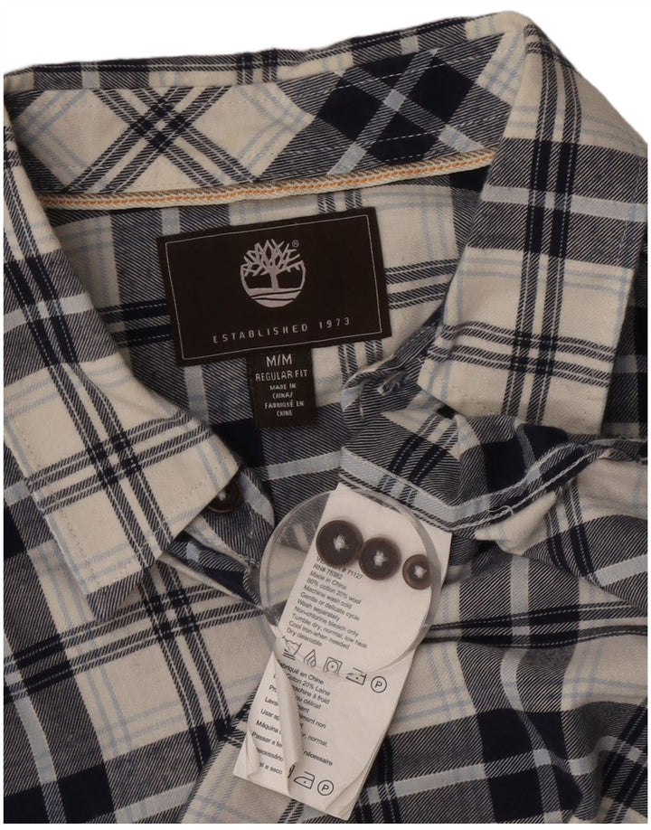Timberland Camisa De Franela De Corte Regular Para Hombre Algodón A Cuadros Azul Medio