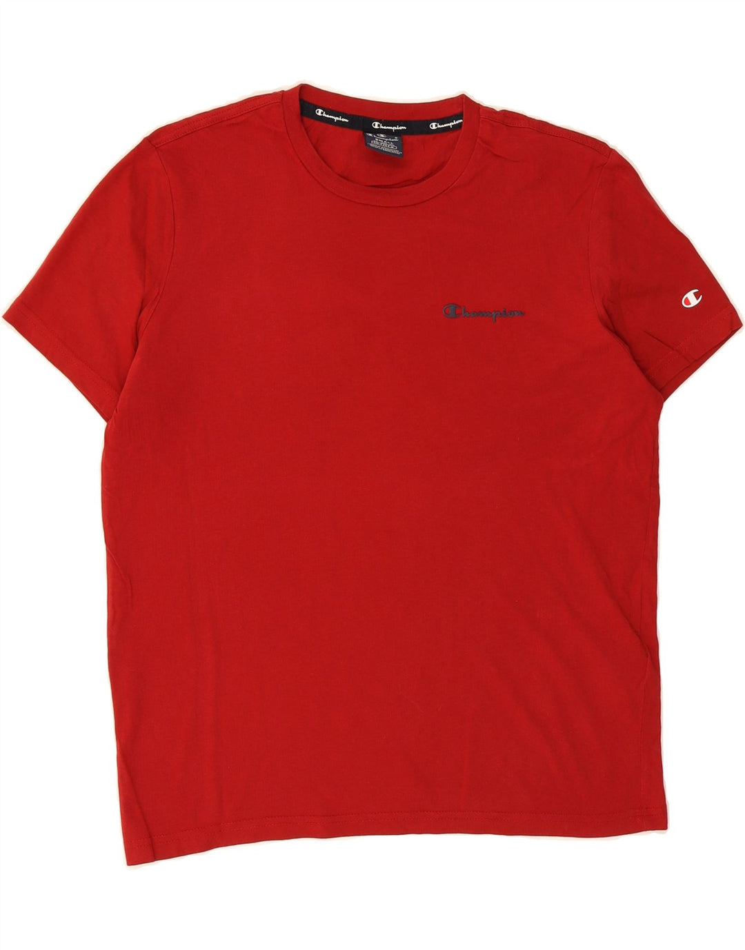 CHAMPION Mens Regular T-Shirt Top Small Red Vintage Champion and Second-Hand Champion from Messina Hembry 