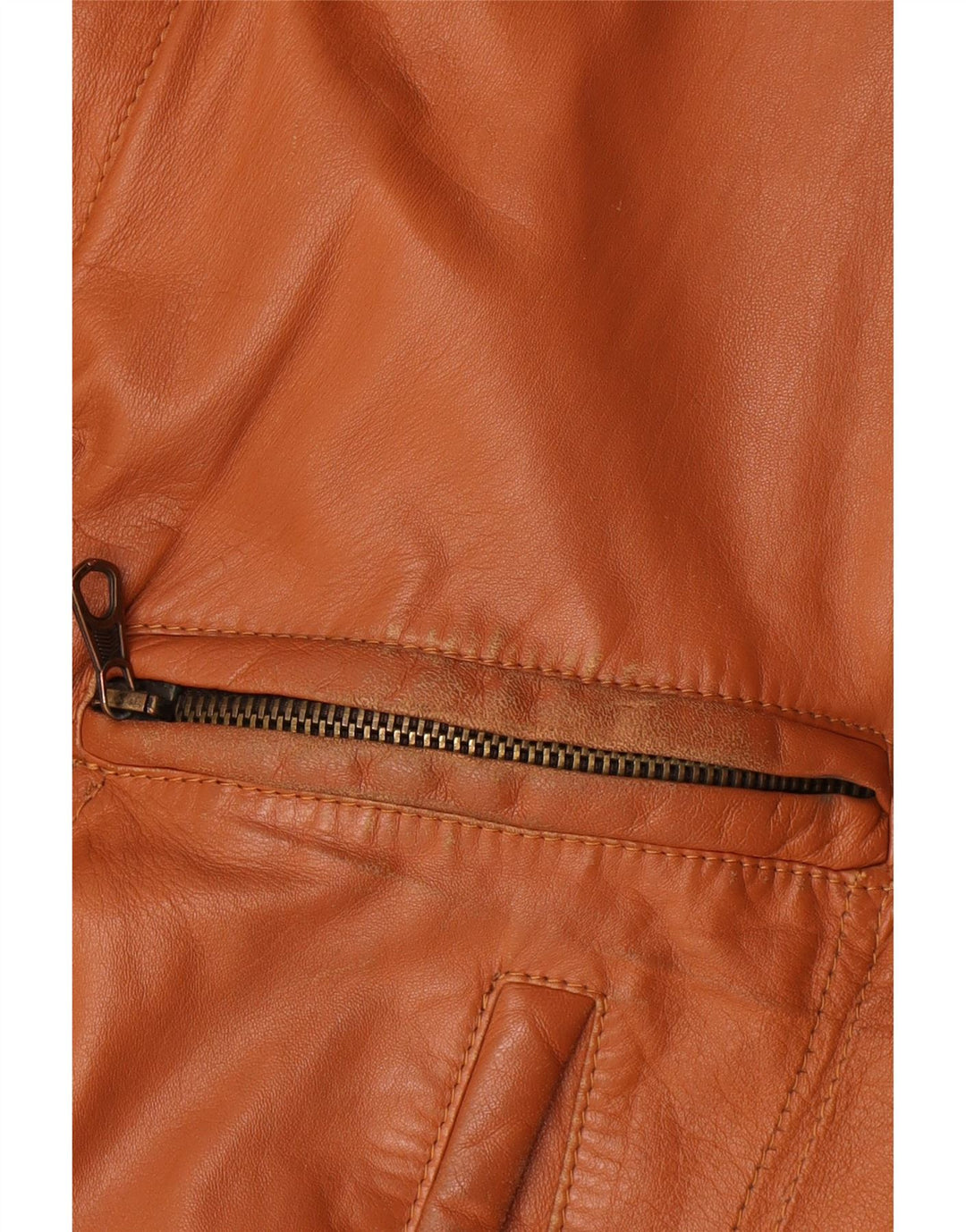 Vintage hombres chaqueta de cuero Reino Unido 40 marrón grande