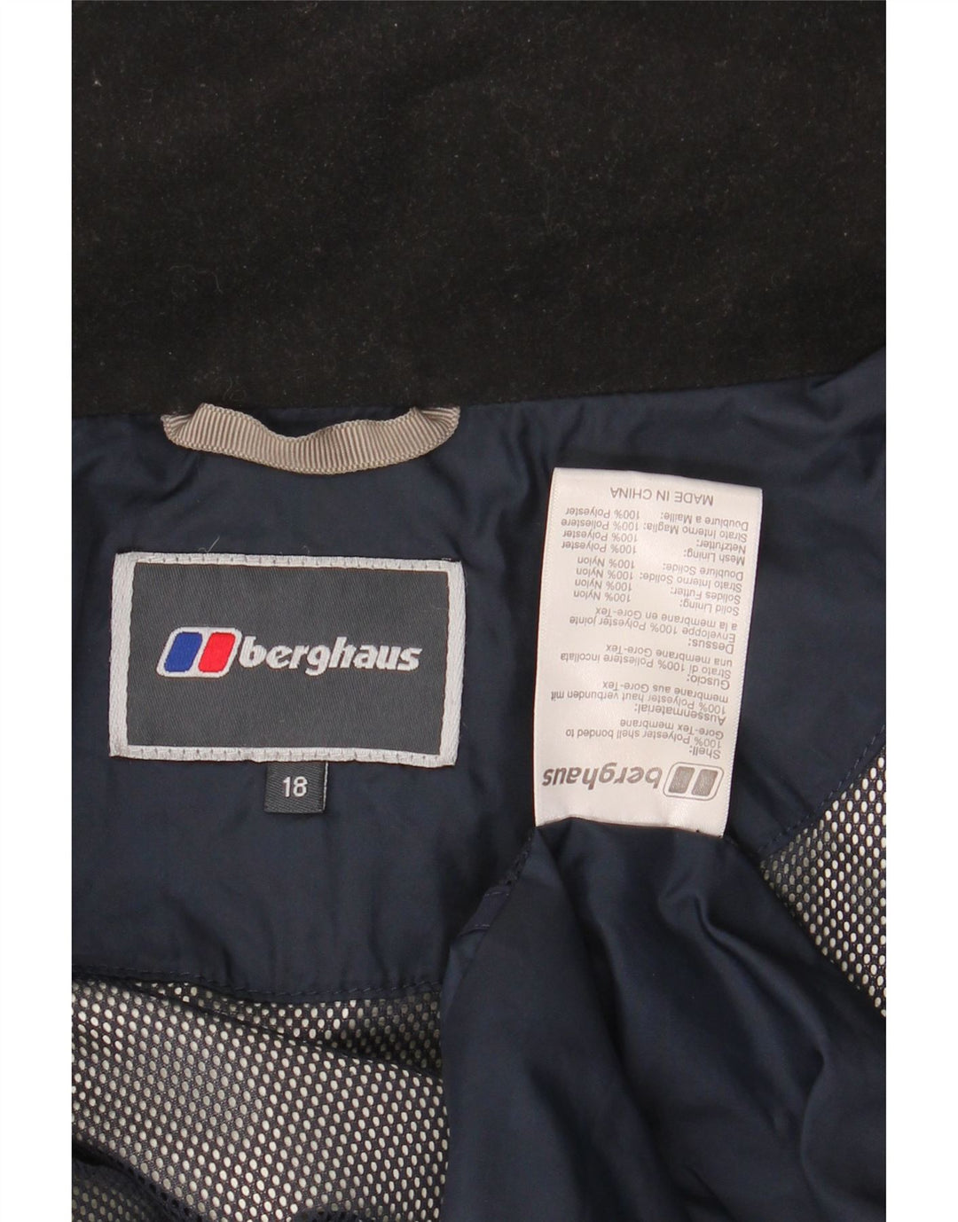 Berghaus Chaqueta impermeable con capucha para mujer UK 40 XL Azul