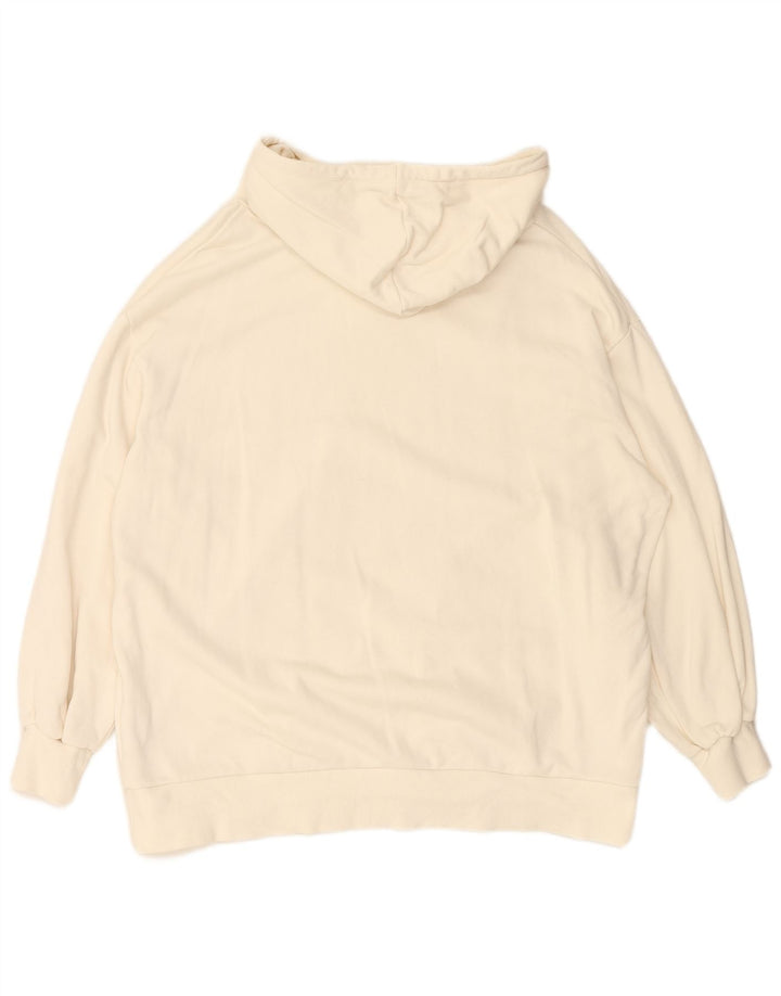 PUMA Jersey con capucha extragrande para mujer Reino Unido 14 Algodón blanco mediano