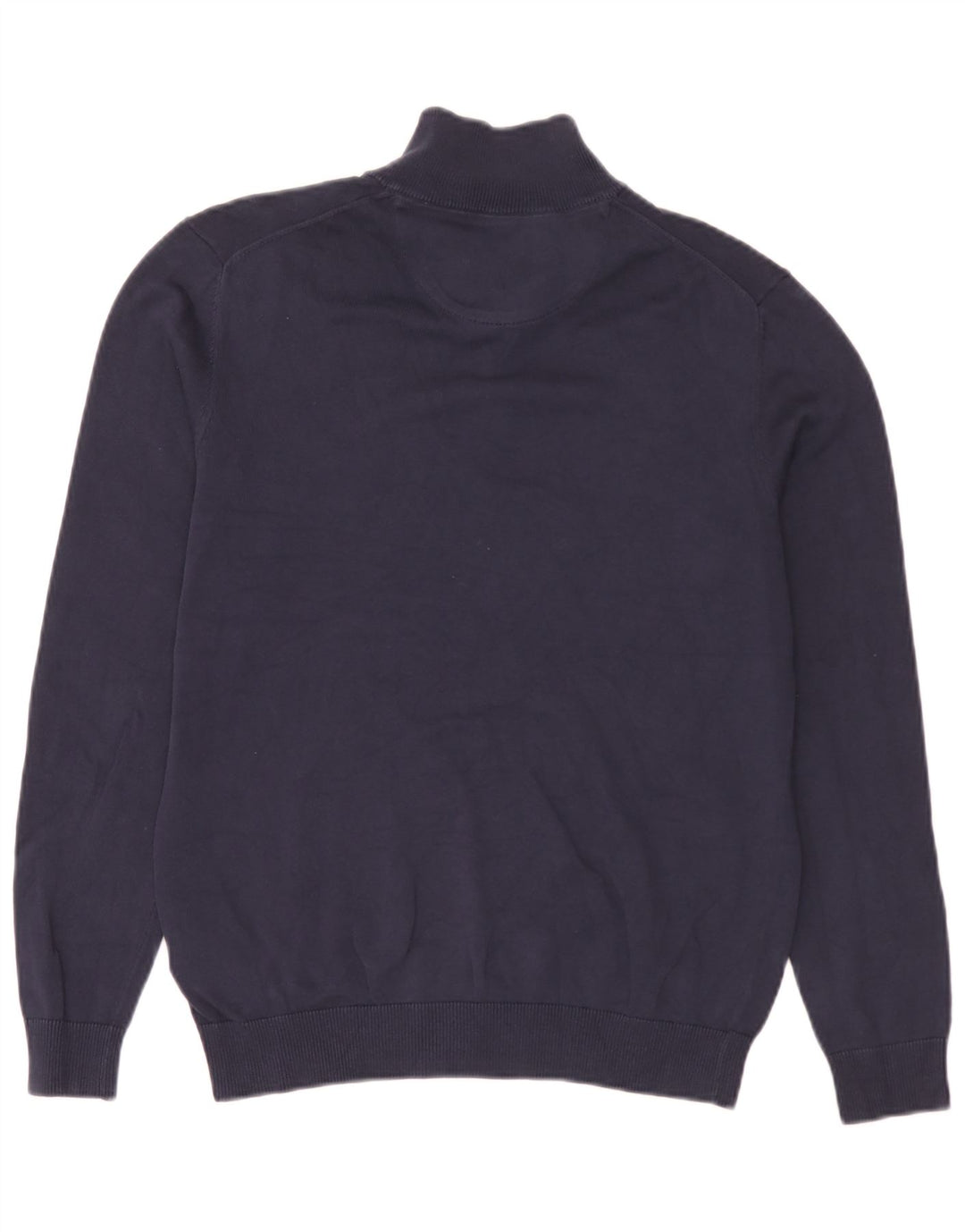 Timberland - Jersey para hombre con cremallera y cuello, talla pequeña, algodón azul marino