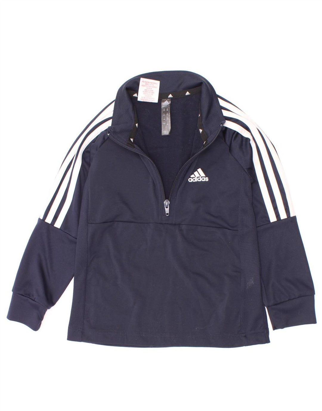 Adidas - Chándal Aeroready con cremallera y cuello para niños, 5-6 años, azul marino