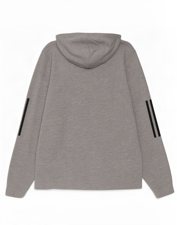 Adidas Hombre Graphic Sudadera con capucha Jumper Pequeño Gris Poliéster