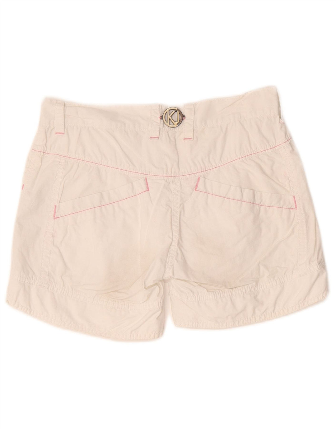 Pantalones cortos Calvin Klein para mujer W28 Algodón blanco mediano