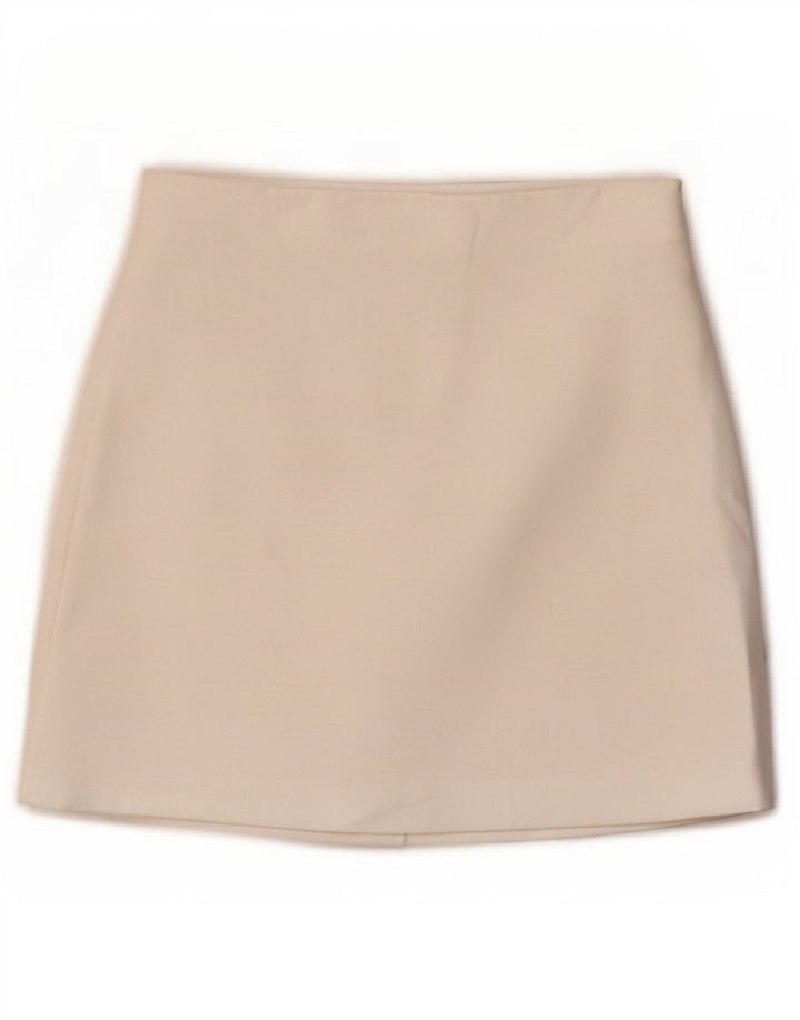 Zara Minifalda Mujer XS W24 Blanco