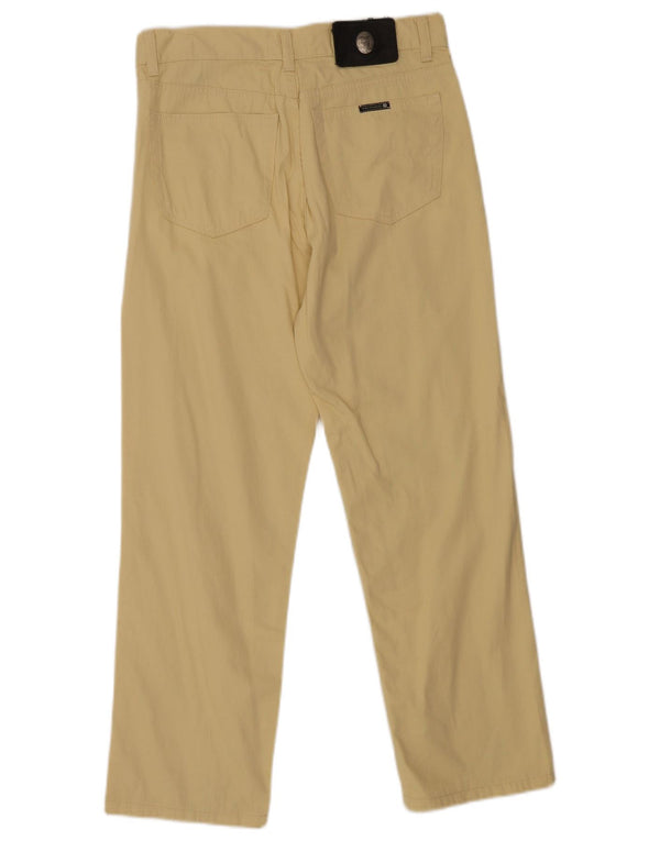 Pantalón Casual Mujer Trussardi Recto W32 L27 Algodón Amarillo