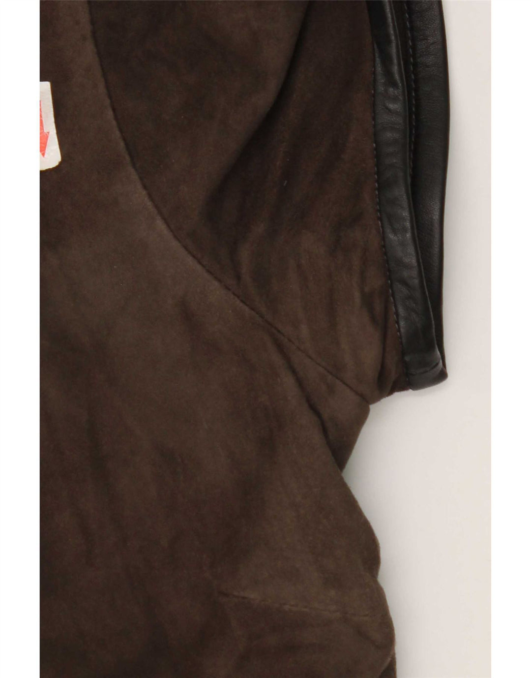 Vestido recto de ante vintage para mujer IT 44 Marrón medio