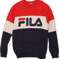 FILA Hombre Sudadera Gráfica Jersey Medium Multicolor Colorblock