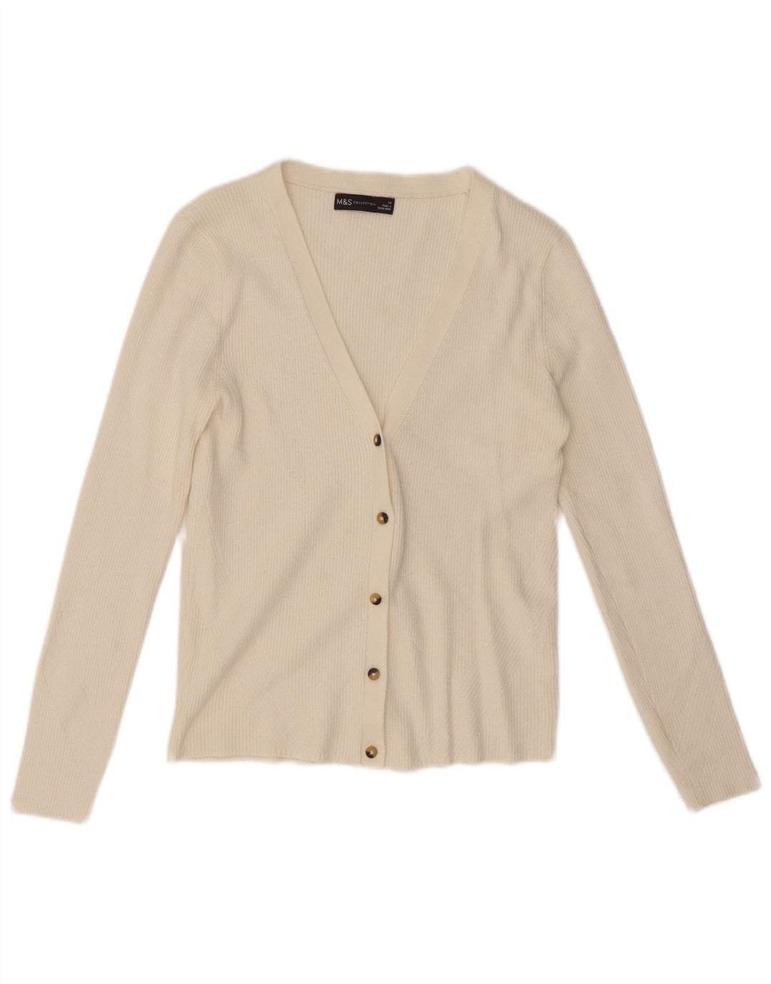 Marks & Spencer - Cárdigan para mujer, talla 40, tamaño mediano, color blanco