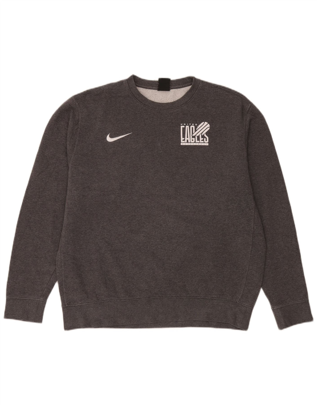 Nike Hombre Eagles Graphic Sudadera Jumper Grande Gris Algodón