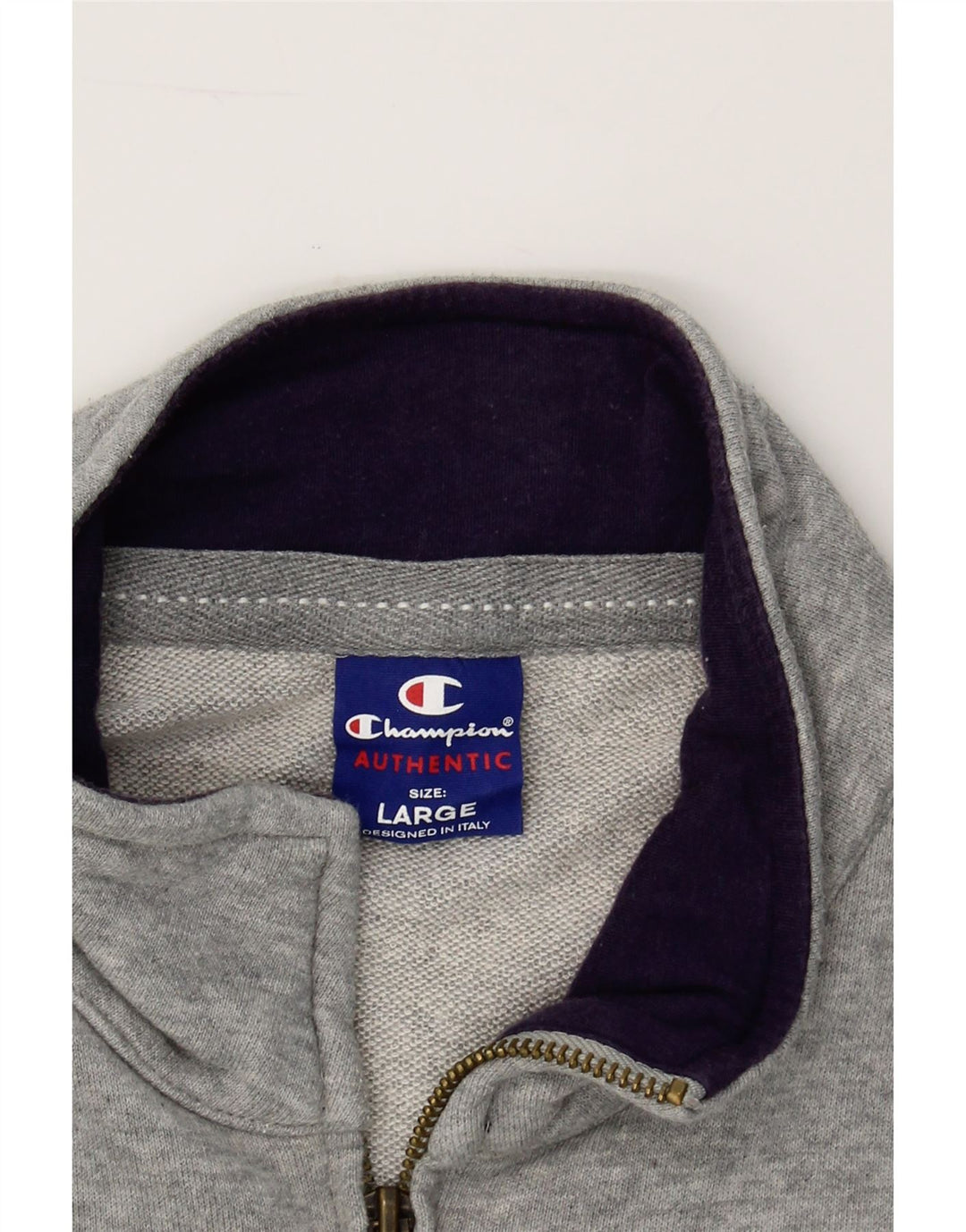 CHAMPION Mens USA Graphic Tracksuit Top Jacket Large Grey Cotton Vintage Champion and Second-Hand Champion from Messina Hembry 