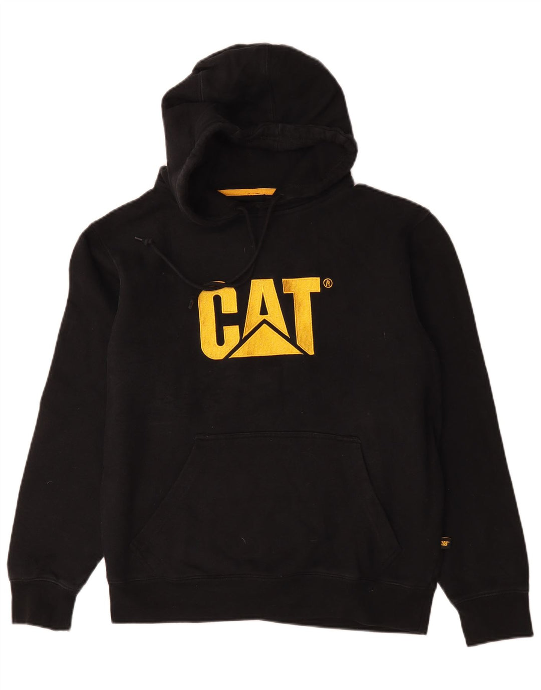 Caterpillar Hombre Gráfico Sudadera Con Capucha Jersey Mediano Algodón Negro