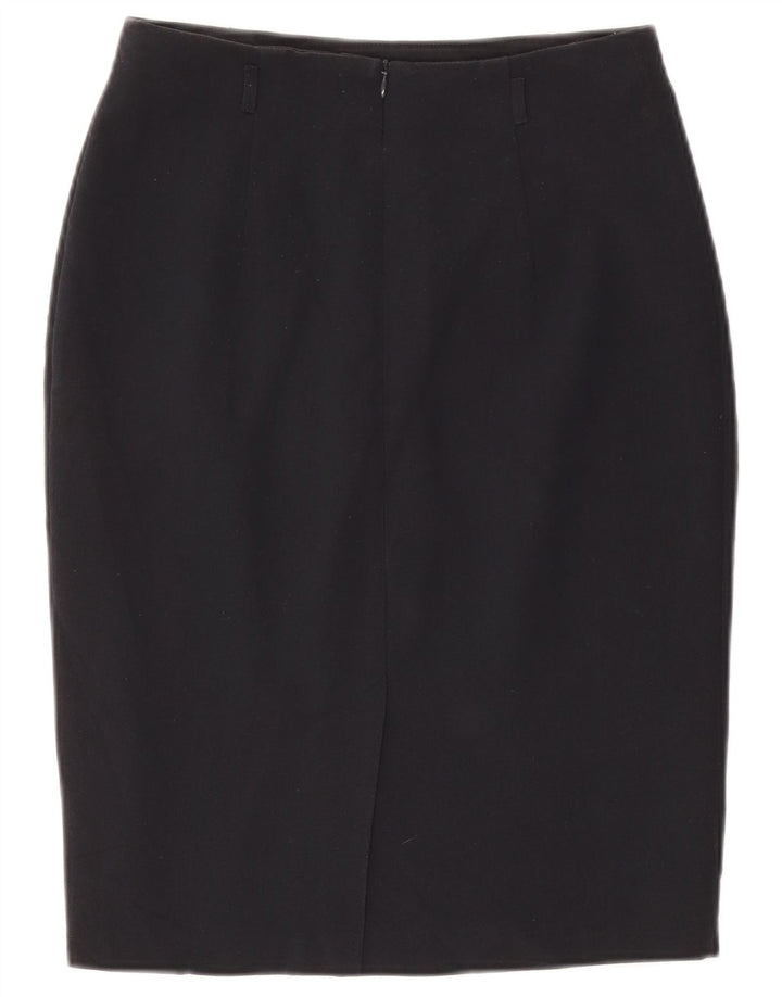 Marks & Spencer Falda lápiz para mujer UK 10 Small W27 Poliéster azul marino