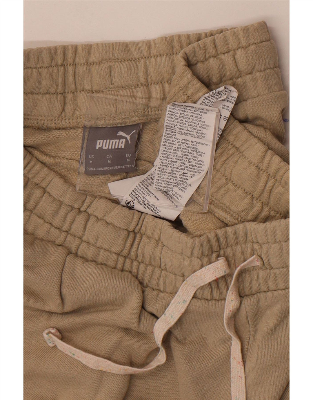 Pantalones De Chándal Puma Joggers De Algodón Beige Medio Hombre