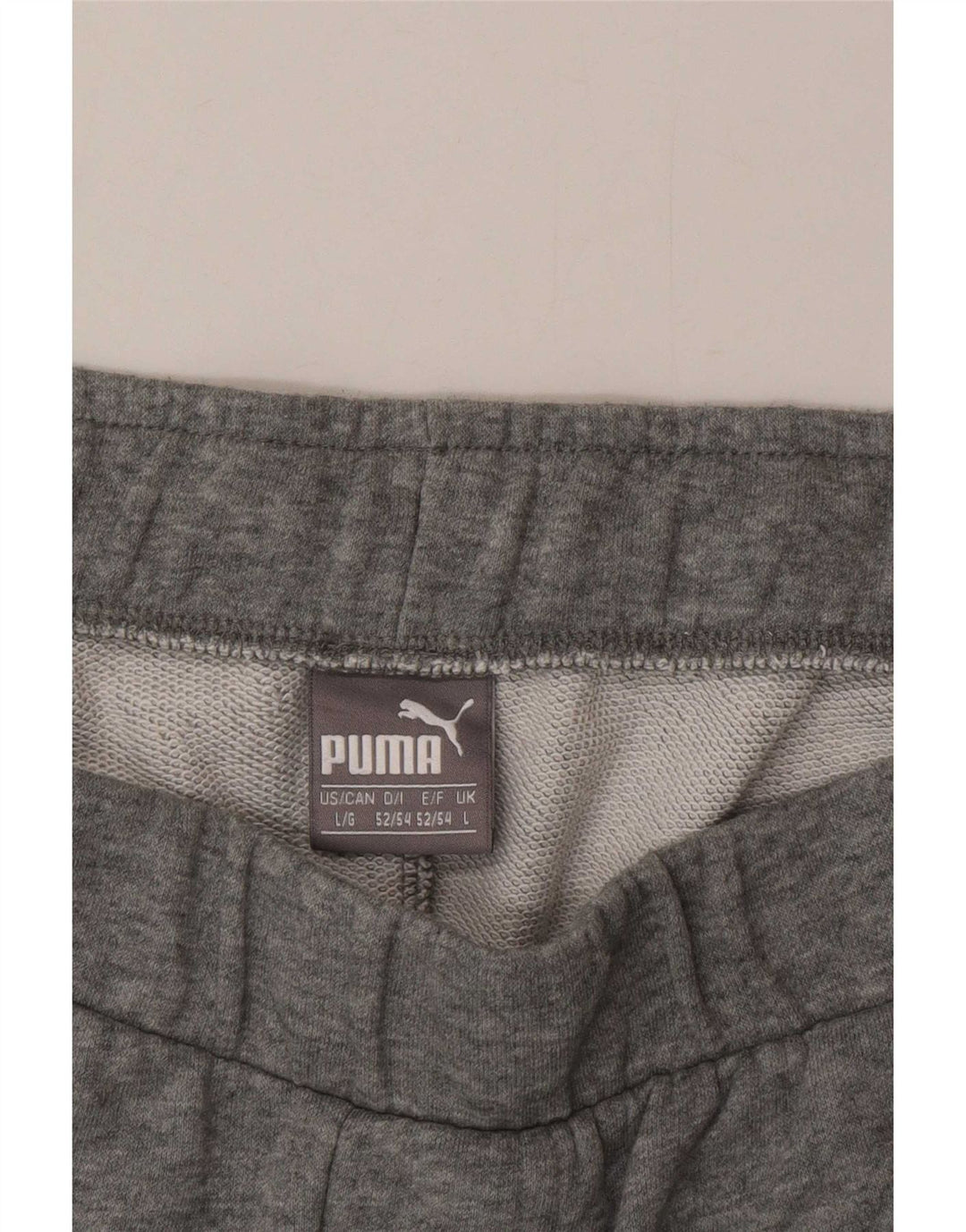 Puma Pantalones cortos deportivos con gráficos para hombre, talla grande, gris moteado
