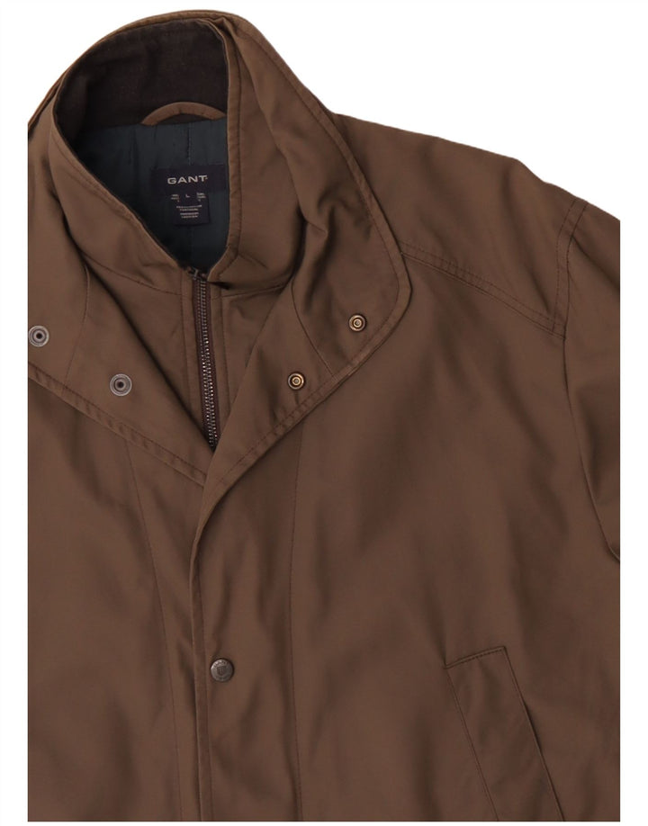Gant Chaqueta utilitaria para hombre UK 40 Large Marrón Poliéster