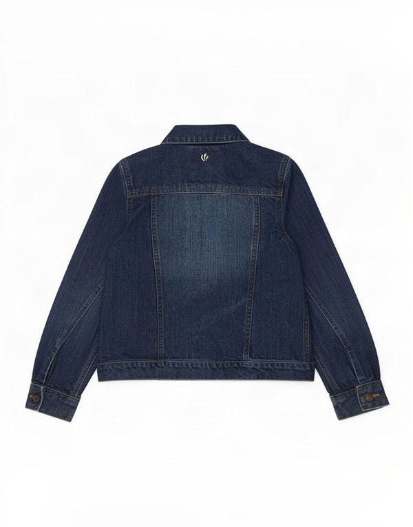 Chaqueta vaquera para niña Fat Face 9-10 años Azul Algodón Mariposa