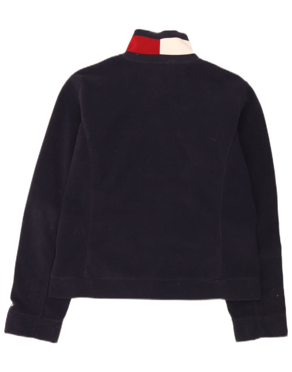 Tommy Hilfiger Chaqueta polar para mujer UK 46 Grande Azul marino Colorblock