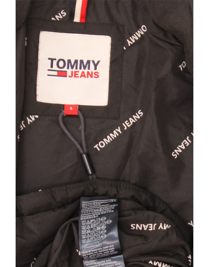 Tommy Hilfiger Abrigo acolchado extragrande para mujer UK 10 Small Poliéster negro