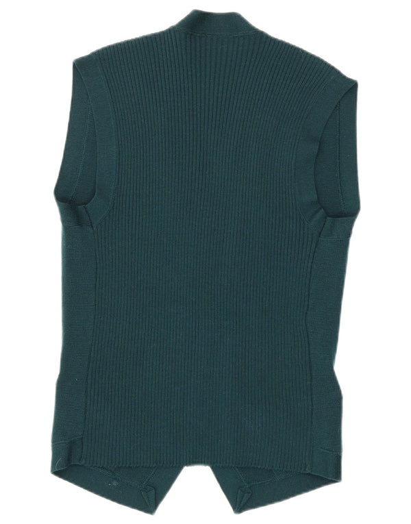 Penny Black Chaleco de punto para mujer UK 44 Lana virgen verde medio