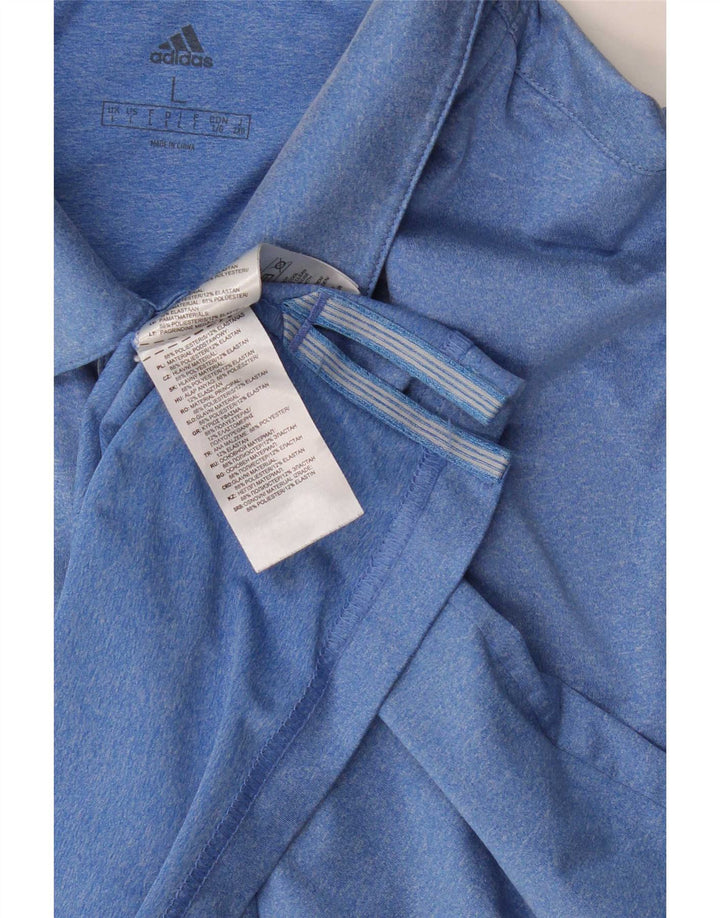 Polo Adidas Hombre Grande Poliéster Azul