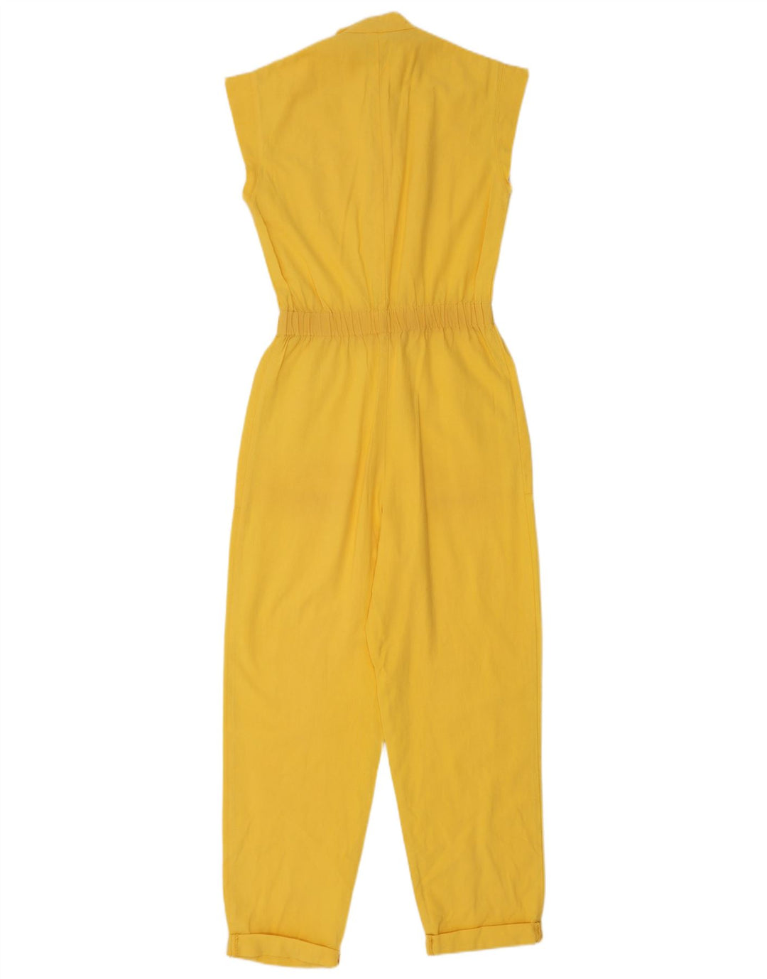 Mono vintage sin mangas para mujer IT 40 Pequeño Amarillo