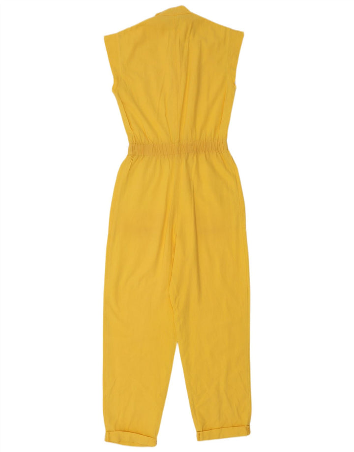 Mono vintage sin mangas para mujer IT 40 Pequeño Amarillo