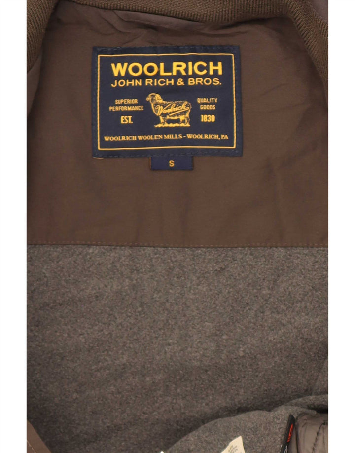 Woolrich Chaqueta Bomber para Hombre UK 36 Small Caqui Nylon