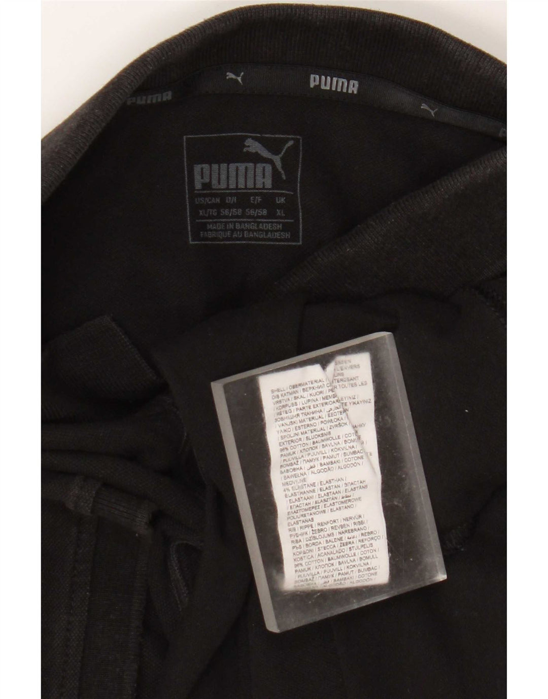 Polo Puma Hombre XL Algodón Negro