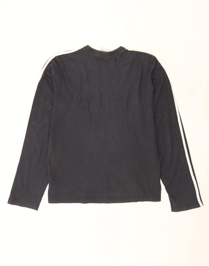 Adidas Hombre Top Manga Larga Medio Negro Algodón