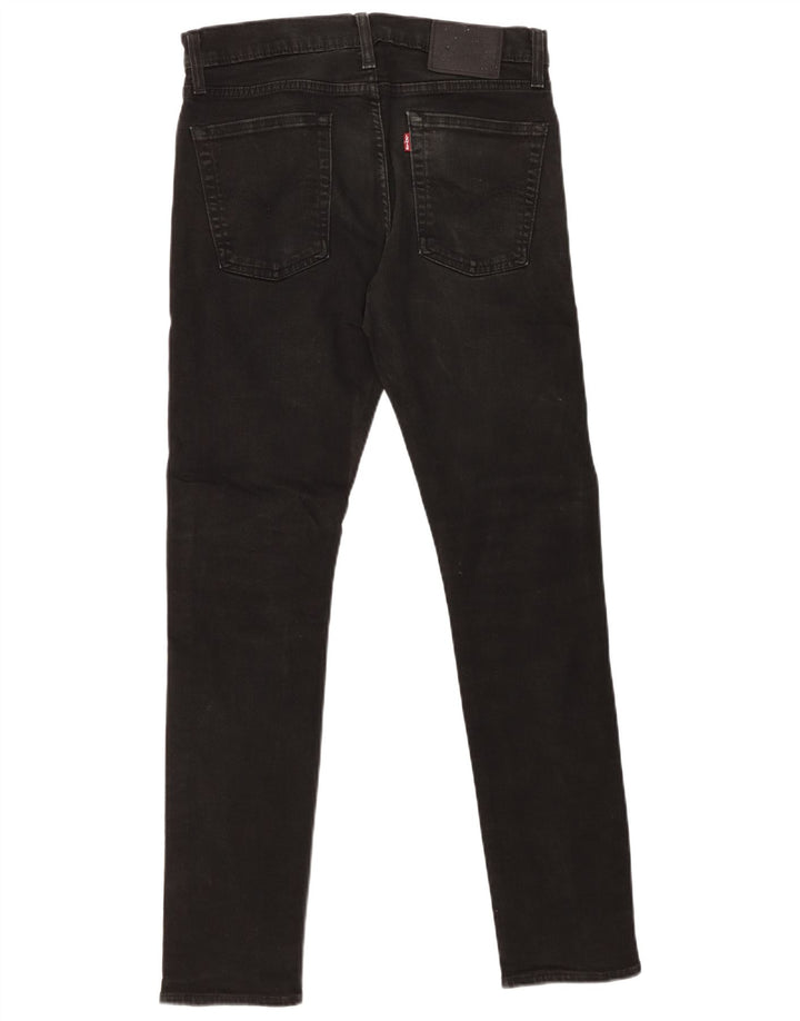 Levi's Hombre 501 Slim Jeans W31 L32 Algodón Negro