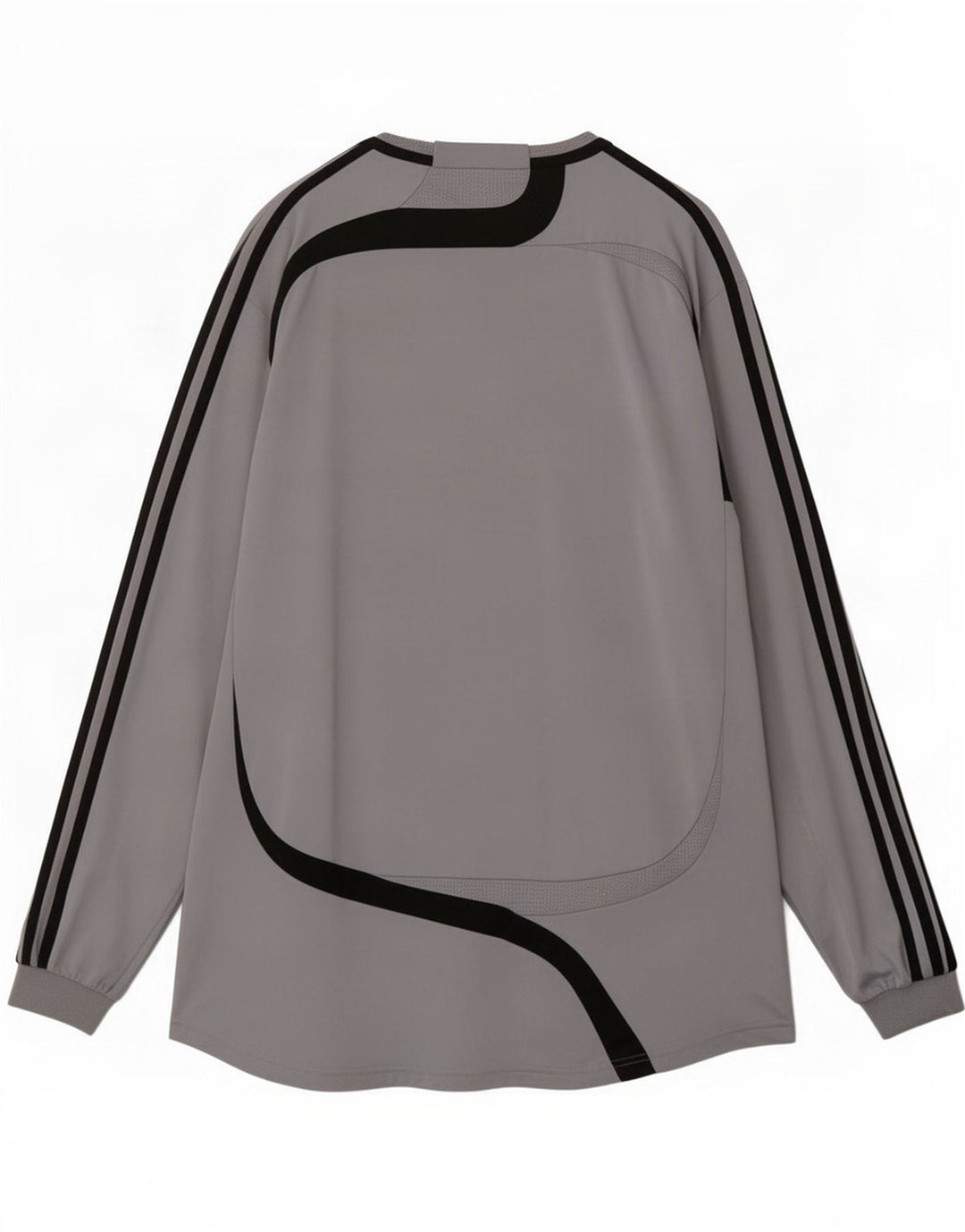 Adidas Hombre Top Manga Larga XL Gris Colorblock Poliéster