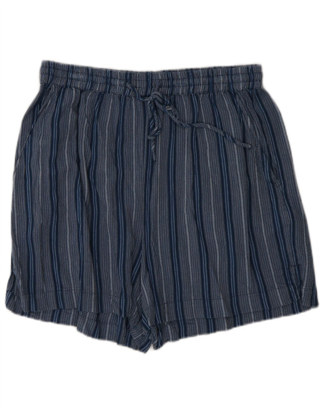 Topshop Pantalones Cortos Informales para Mujer Medium W28 Azul A Rayas