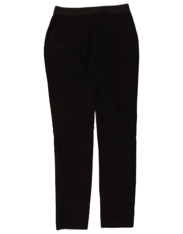 Zara Mujer Pantalón Chino Slim XS W24 L28 Algodón Moteado Negro