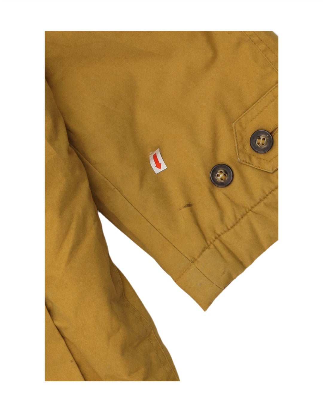 SEA BARRIER Mens Utility Jacket UK 40 Large Yellow Polyester Vintage Sea Barrier and Second-Hand Sea Barrier from Messina Hembry 