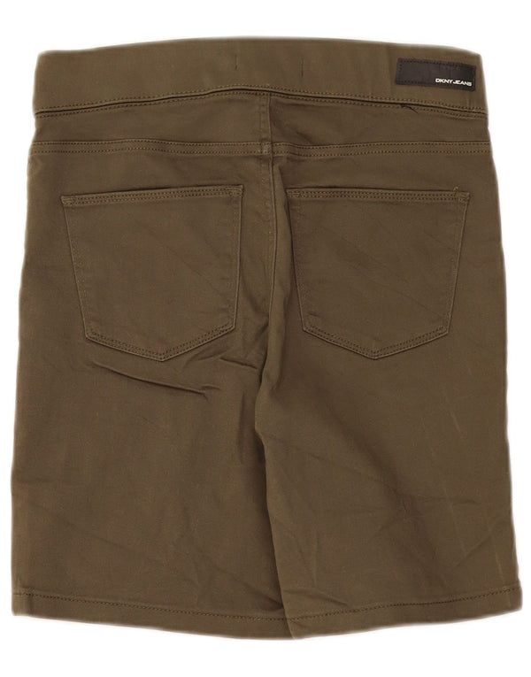 Dkny Shorts Casuales Para Mujer Small W27 Algodón Caqui