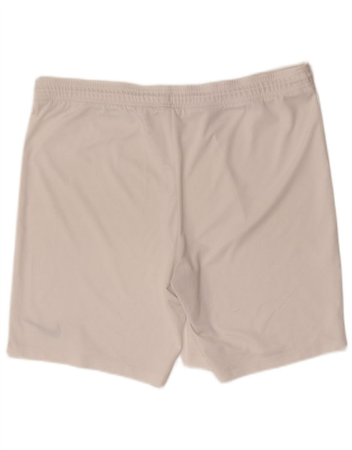 Nike Dri Fit - Pantalones cortos deportivos para hombre, talla grande, color blanco