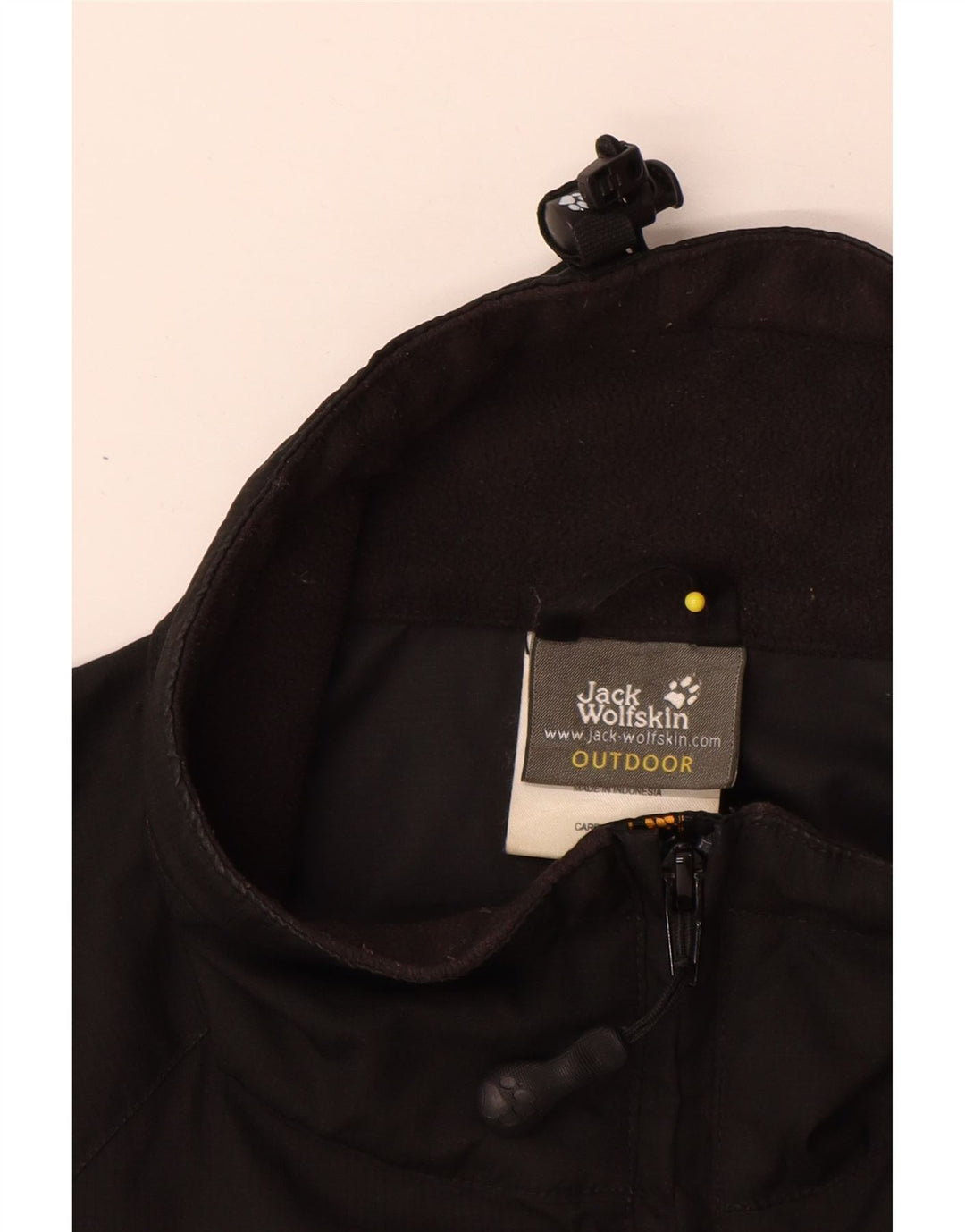Jack Wolfskin Chaqueta cortavientos para hombre UK 38 Mediana Negro Poliéster